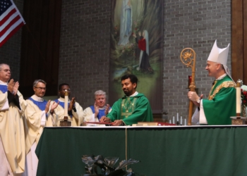 Installation Mass for Father Prashanth Lobo, M.SS.CC., as pastor, Our Lady of Sorrows Parish, Linwood, Sunday, Sept. 11, 2025.
