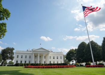 The U.S. flag is seen in front of the White House after in Washington Aug. 16, 2025. The White House announced Sept. 8 a prayer campaign for the 250th anniversary of the country. (OSV News photo/Ken Cedeno, Reuters)