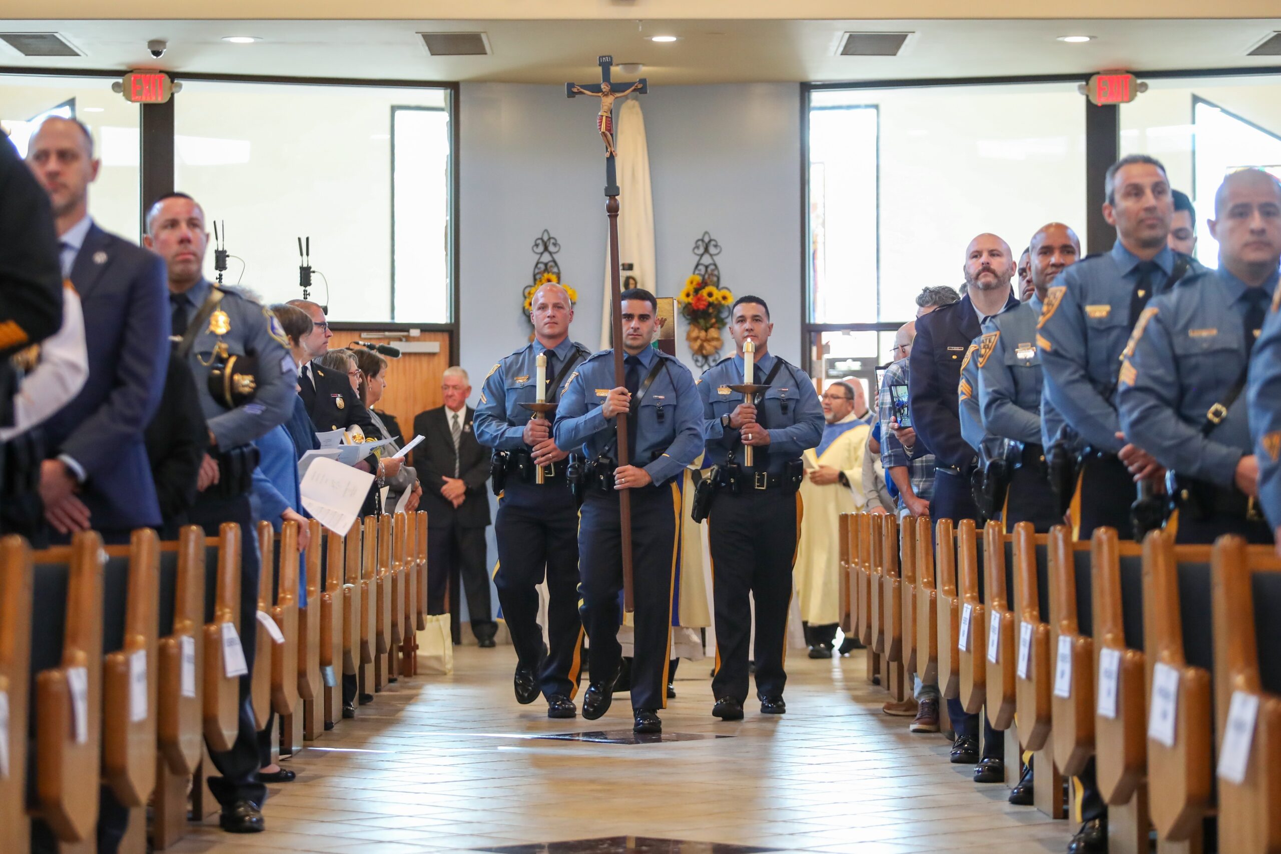 Diocese of Camden Blue Mass honoring local Law Enforcement and First Responders at Our Lady of Hope Parish in Blackwood, Monday Sept. 29, 2025.