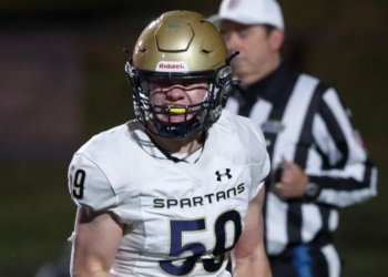 Holy Spirit High School defeats Donovan Catholic High School, 34-27, in NJSIAA Non-Public B football quarterfinal, Friday, Nov. 14, 2025.