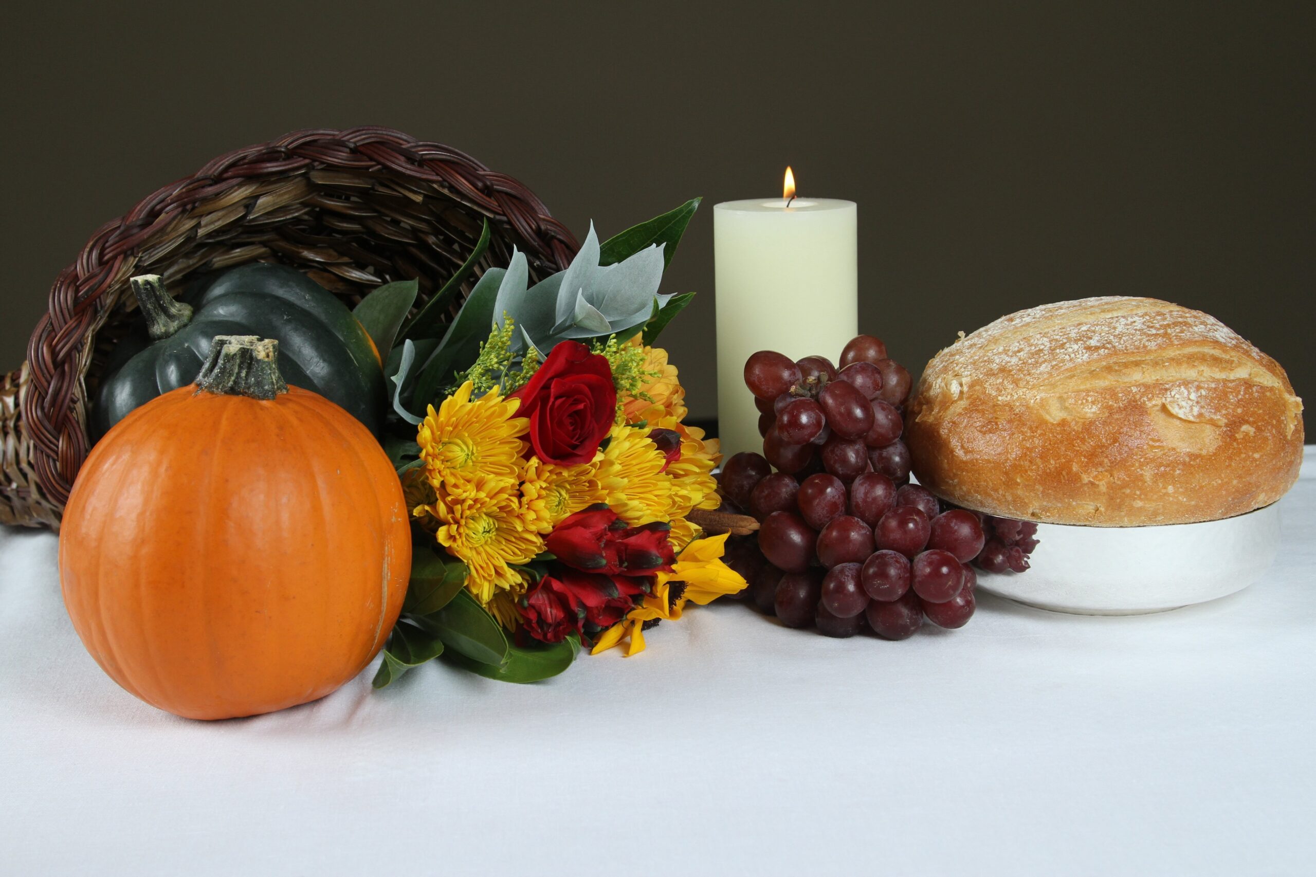 Thanksgiving Day, Nov. 26, 2020, celebrates an abundant harvest and the blessing of family and friends. "Bless the God of all, who has done wondrous things on earth." -- Sirach 50:22. (CNS photo/Michael Alexander, Georgia Bulletin)