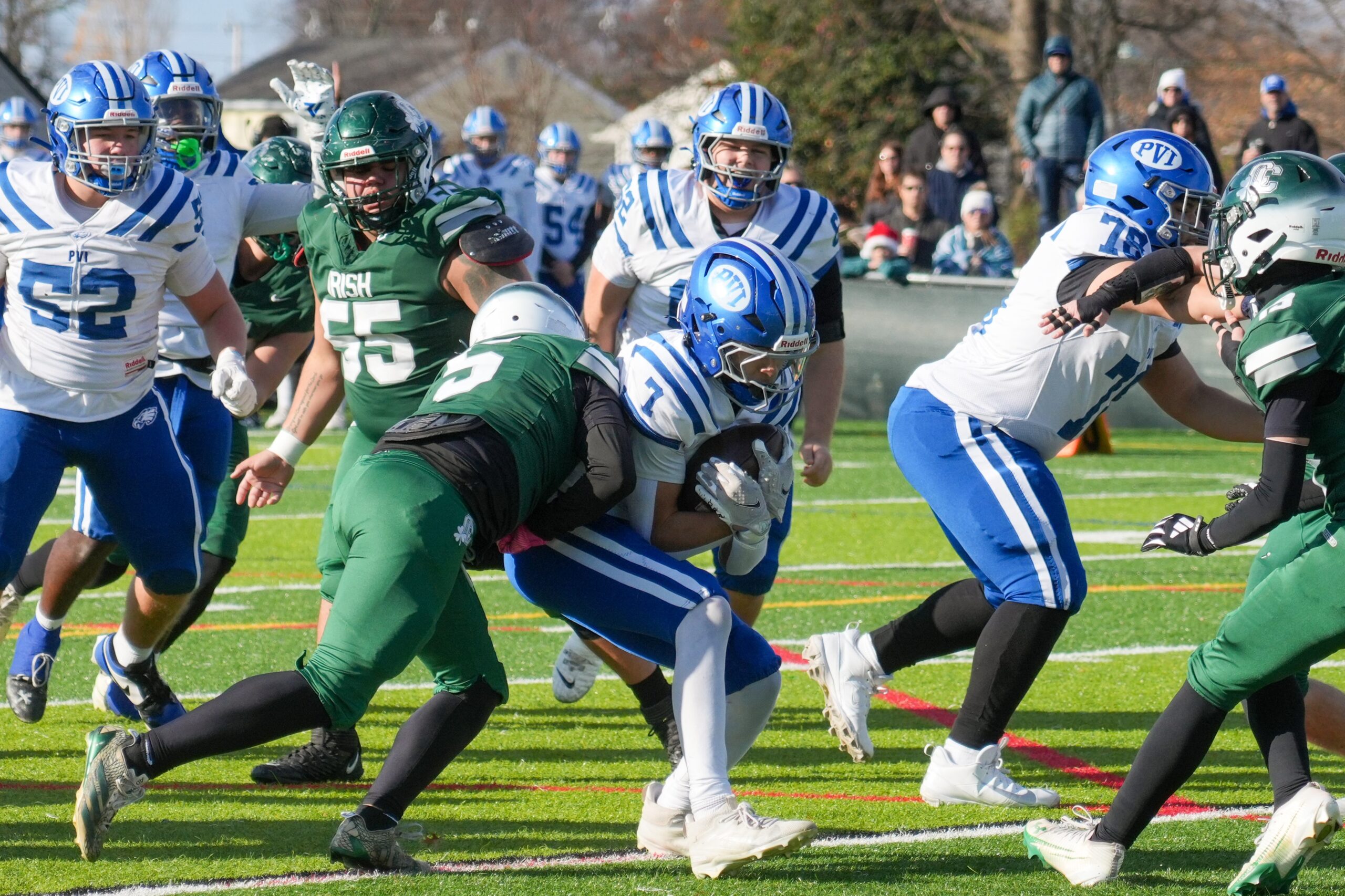 Bishop Joseph Williams attends the football game between Paul VI and Camden Catholic, Thursday, Nov. 27, 2025.

Touchdown -