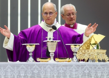 Pope Leo XIV presides over Mass at Istanbul’s Volkswagen Arena, during his first apostolic journey November 29, 2025 in Istanbul, Turkey. (OSV News photo/Umit Bektas, Reuters)