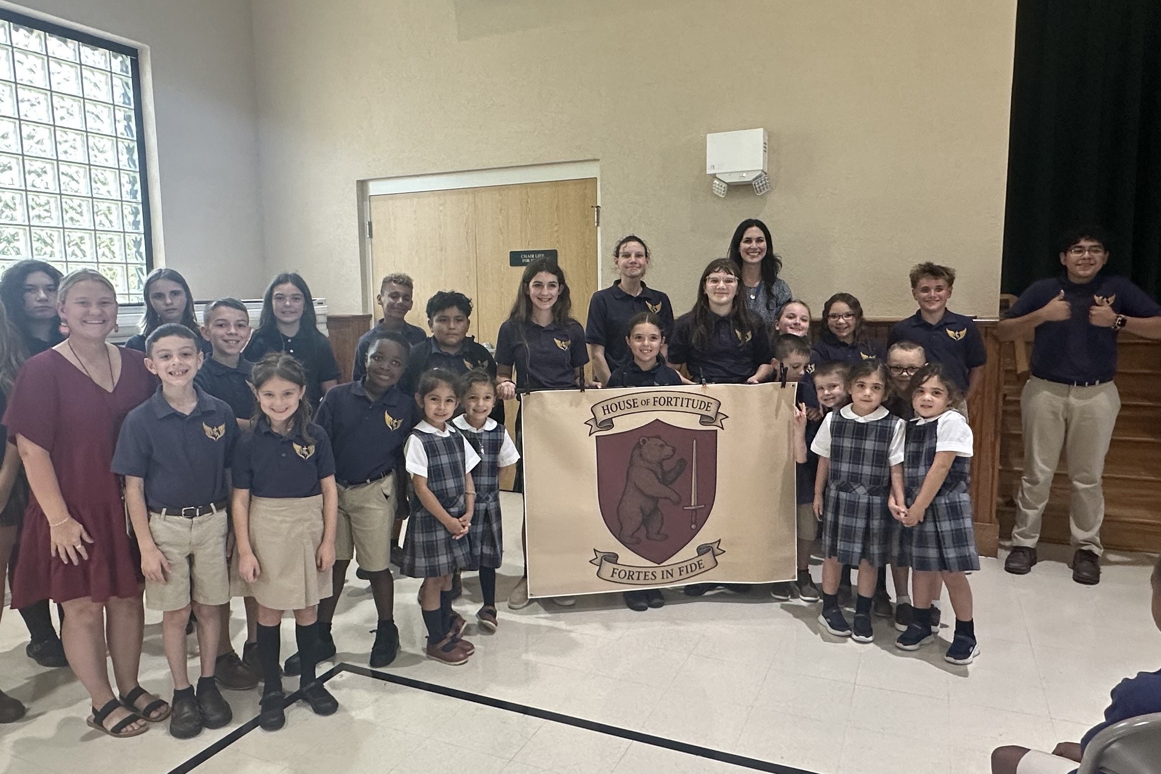 Students learning virtues by living them