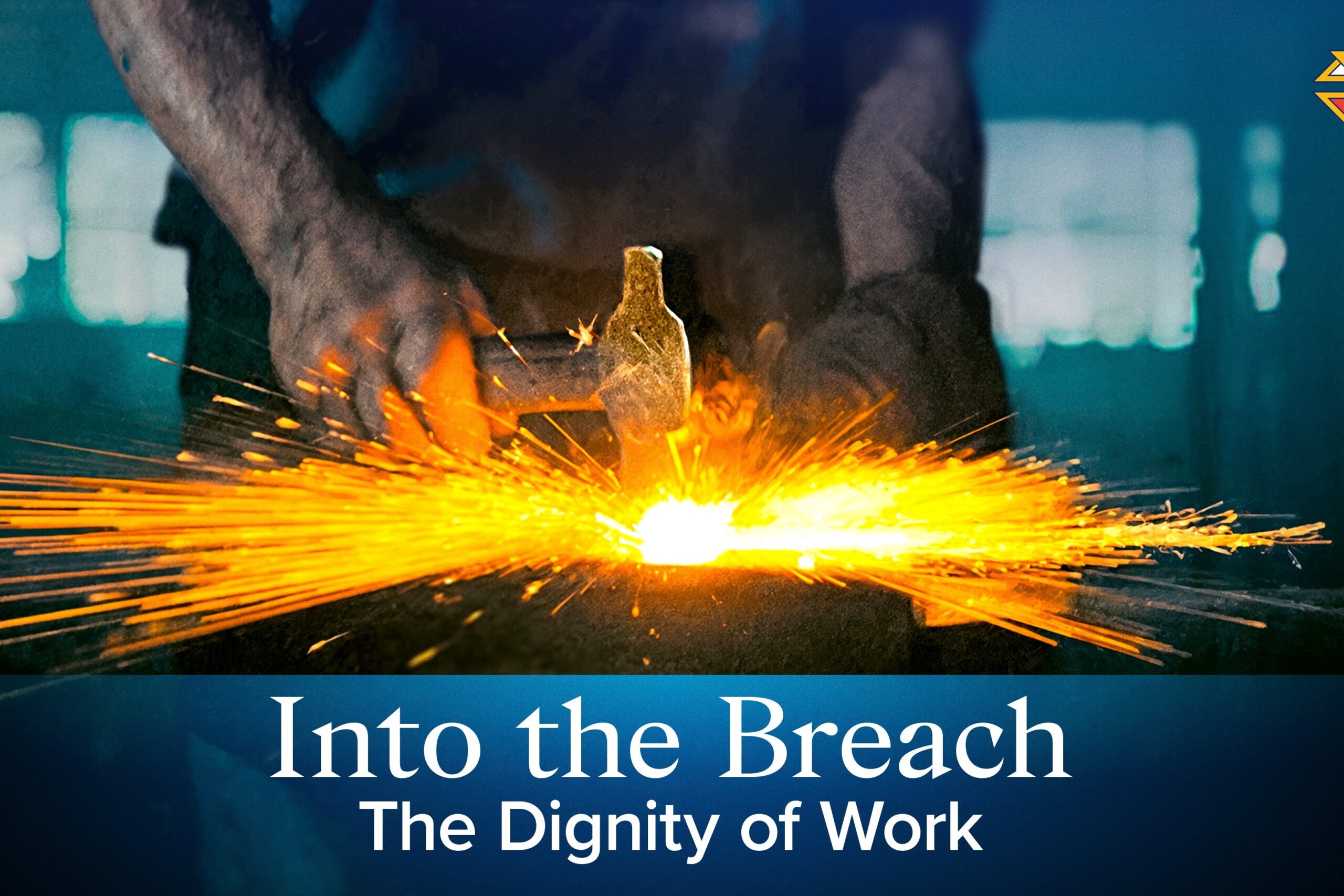 This is an image from the new video series from the Knights of Columbus titled “Into the Breach: The Dignity of Work,” which invites men to explore the Catholic vision of work in five 12-15 minute episodes. (OSV News photo/courtesy Knights of Columbus)
