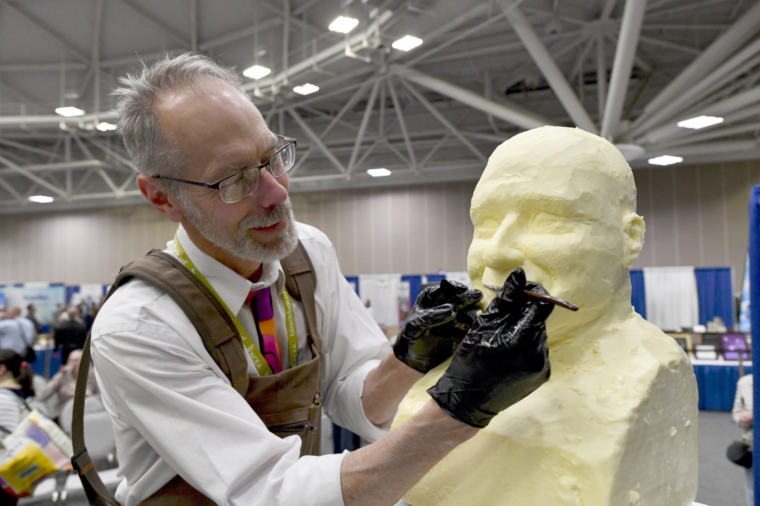 Minnesota butter sculptor brings skills to NCEA convention, enshrines pope in the dairy staple