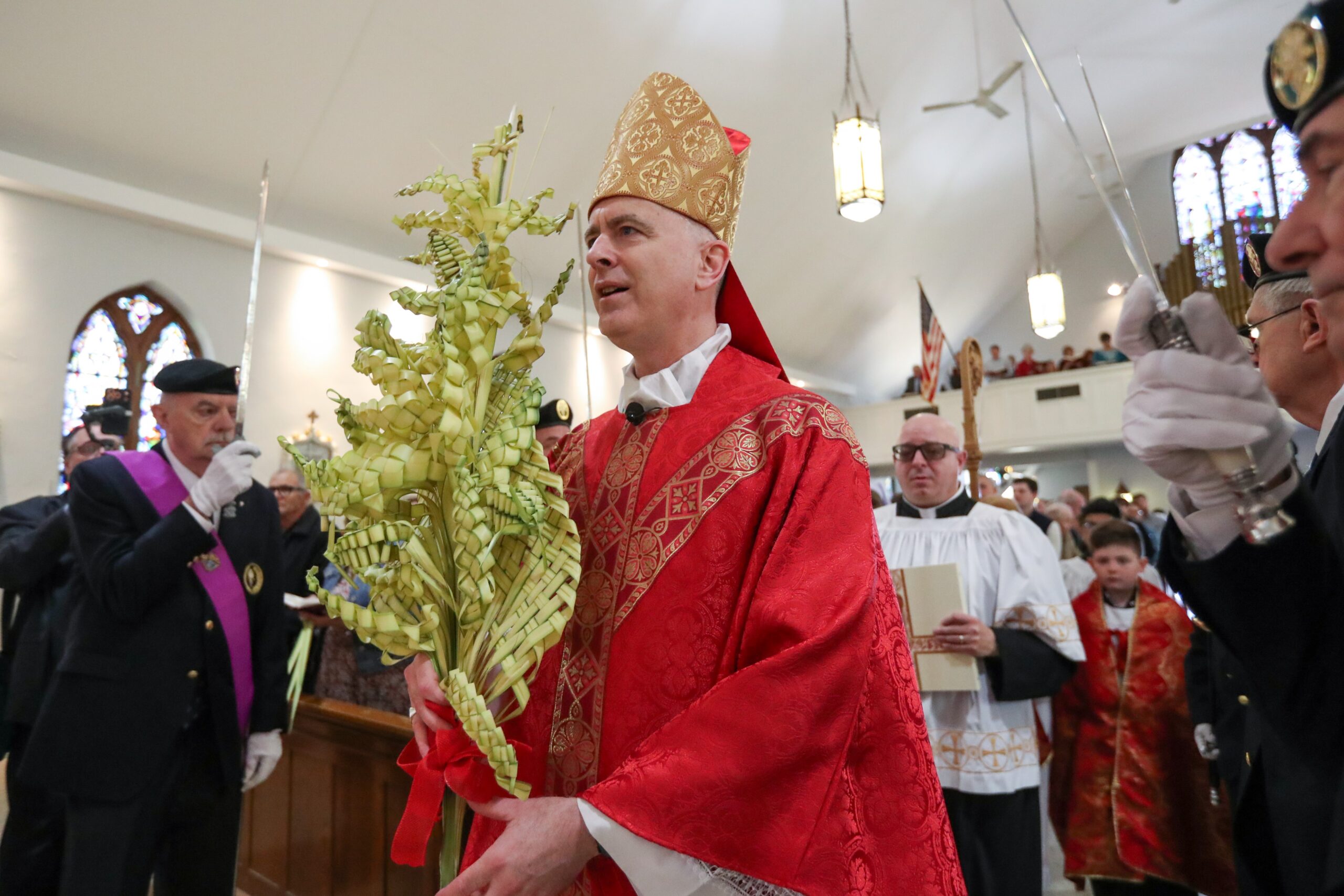 Bishop Joseph Williams celebrates Palm Sunday at Saint Clare of Assisi Parish, Saint Joseph Church in Swedesboro, Sunday, March 29, 2026.