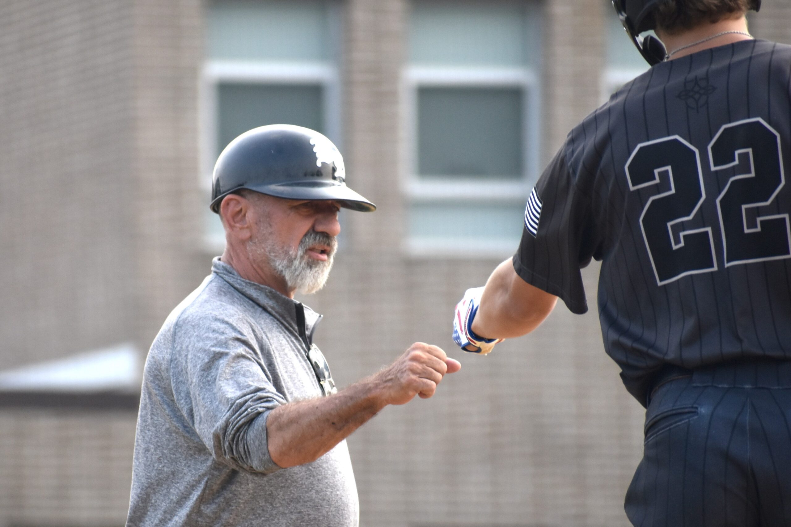 Photo by Mark Zimmaro
Baseball coach Sam Tropiano, seen in this file photo, made history April 21, earning his 800th career win.