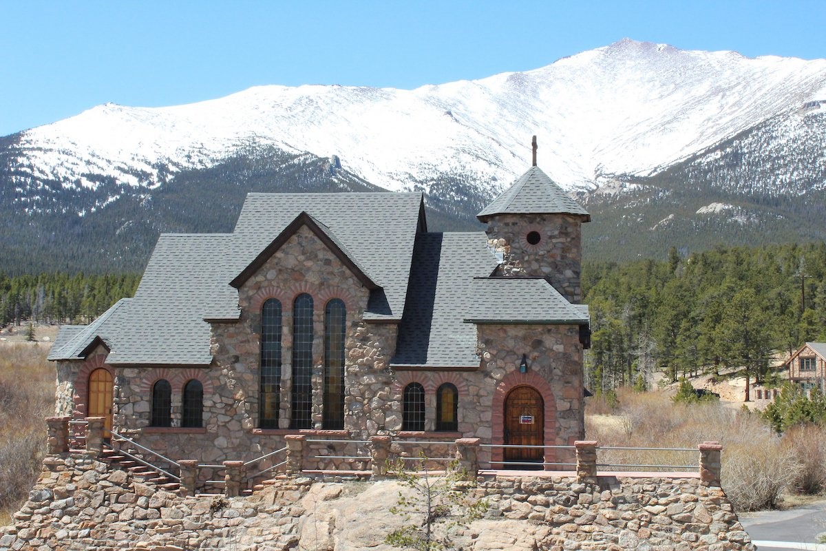 A file photo shoes the exterior of camp St. Malo and its iconic St. Catherine Chapel on the Rock form Colorado's newest shrine alongside Annunciation Heights in Allenspark. he partnership is dedicated "to evangelization through encounter and reconciliation." (OSV News photo/courtesy of the Archdiocese of Denver)